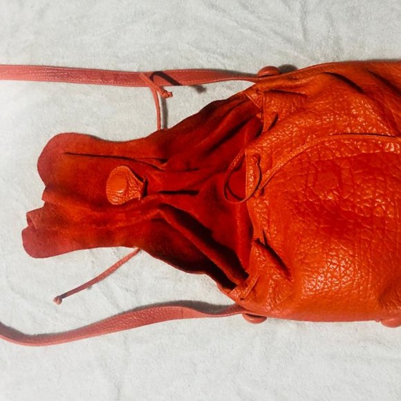 Carlos Falchi buffalo bag  in corvette red - Picture 3 of 12